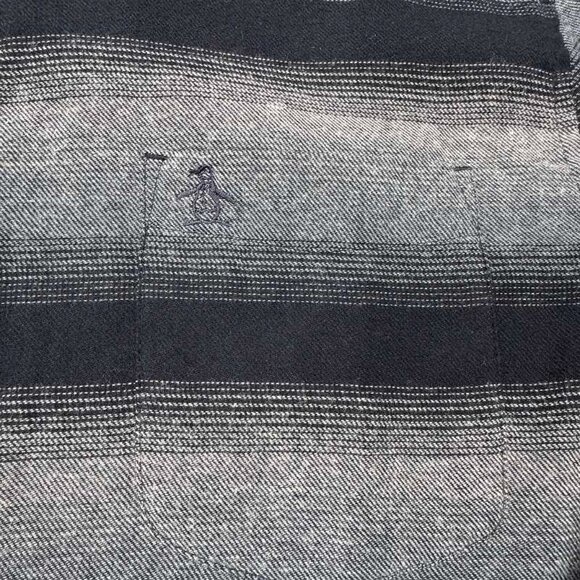NWT Original Penguin Button Down Shirt XL Blue Stripe Spring Lake Mens $89 - Picture 2 of 12